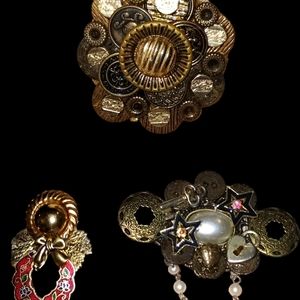 Really sweet adorable handmade brooches made in the 50s